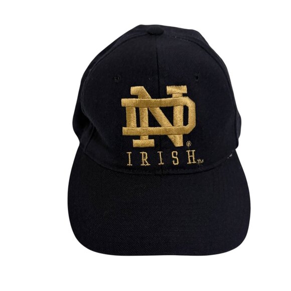 Vintage Reebok Notre Dame Fighting Irish Snapback Hat NCAA College Blue Cap - Picture 4 of 8